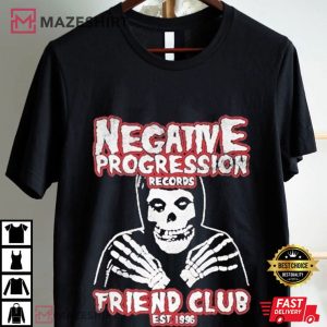 Misfits Band Negative Progression Records Friend Club Est 1996 T Shirt (1)