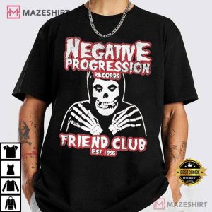 Misfits Band Negative Progression Records Friend Club Est 1996 T Shirt (3)