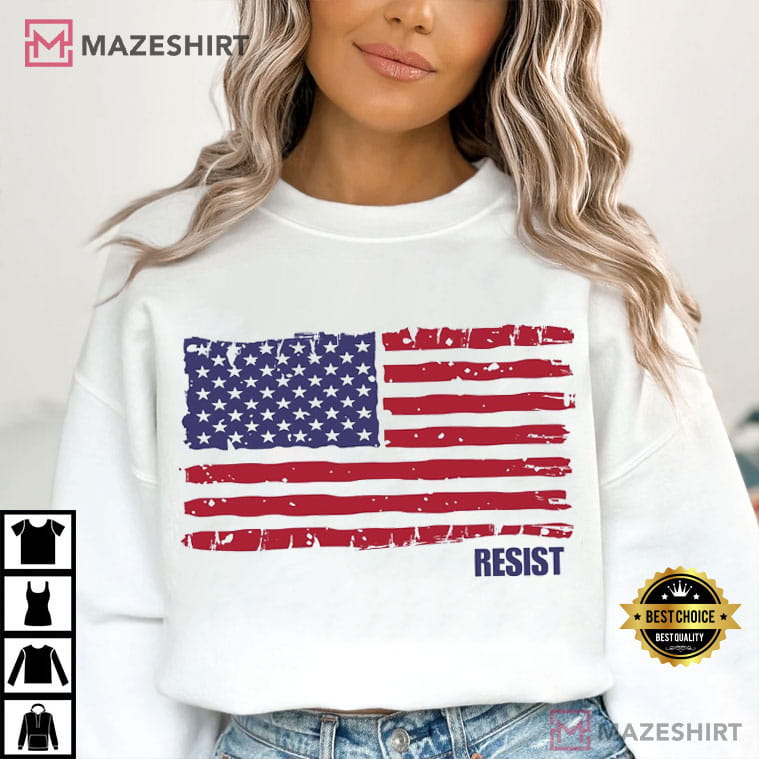 Resist No Kings Protest 4th Of July Liberal Abolish ICE T-Shirt Resist No Kings Protest 4th Of July Liberal Abolish ICE T-Shirt