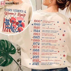 Stars Stripes And Women's Rights Independence Day Feminist T Shirt ( (3)