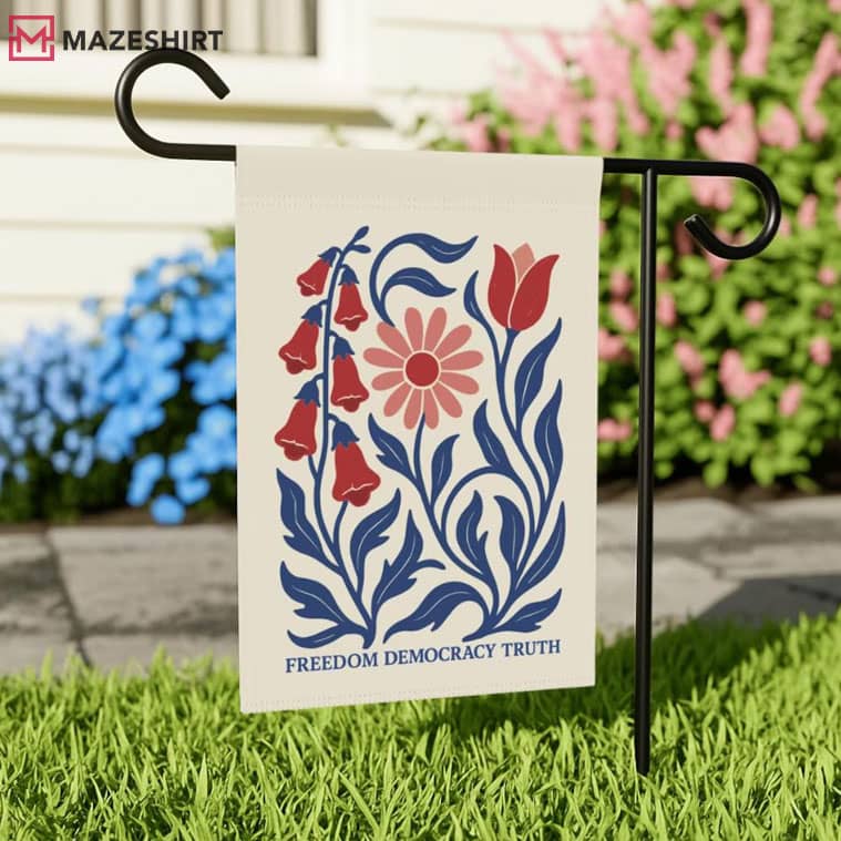Subtle Anti Trump Freedom Democracy Truth Daisy Tulip Garden Flag Subtle Anti Trump Freedom Democracy Truth Daisy Tulip Garden Flag