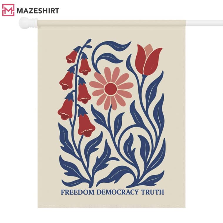 Subtle Anti Trump Freedom Democracy Truth Daisy Tulip Garden Flag Subtle Anti Trump Freedom Democracy Truth Daisy Tulip Garden Flag