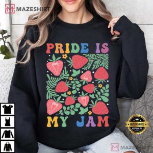 Pride Is My Jam Groovy LGBTQ+ Pride Month Equality T Shirt (3)