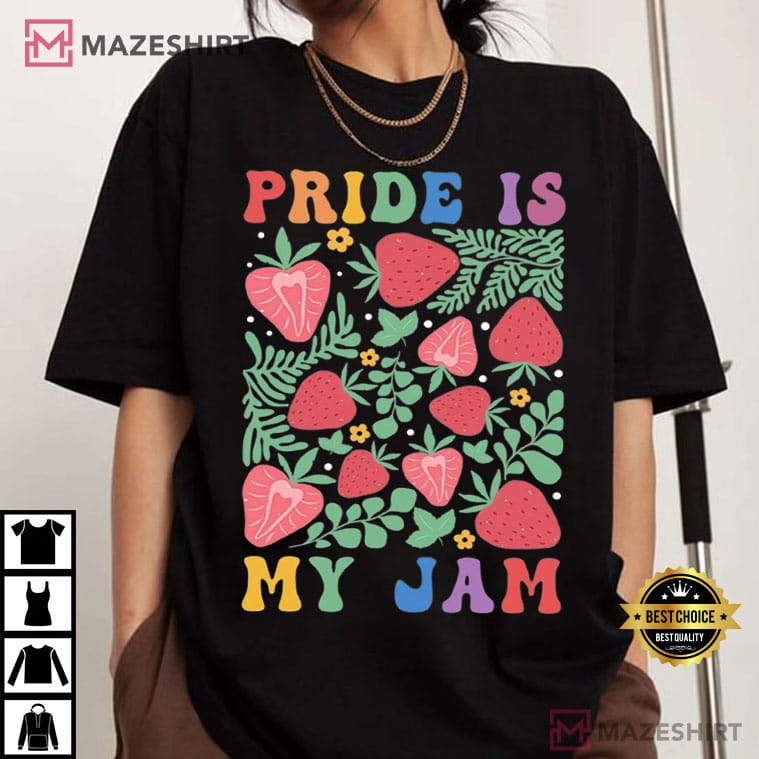 Pride Is My Jam Groovy LGBTQ+ Pride Month Equality T-Shirt Pride Is My Jam Groovy LGBTQ+ Pride Month Equality T-Shirt