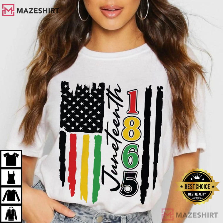 Juneteenth 1865 Black History Flag African American T-Shirt Juneteenth 1865 Black History Flag African American T-Shirt