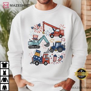 4th Of July Work Machine American Boy T Shirt (1)