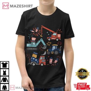 4th Of July Work Machine American Boy T Shirt (3)