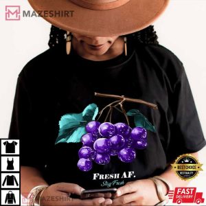 Fresh Grape Air Jordan 5 Grape Sneakers T Shirt (3)
