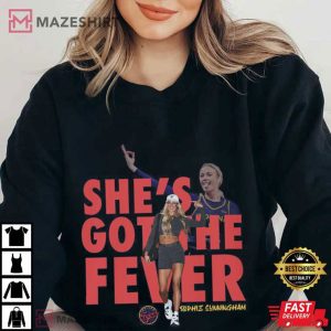 Indiana Fever Basketball Sophie Cunningham WNBA T Shirt (4)