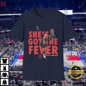 Indiana Fever Basketball Sophie Cunningham WNBA T Shirt (1)