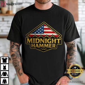 Operation Midnight Hammer B2 Stealth Jet American Flag T Shirt (2)