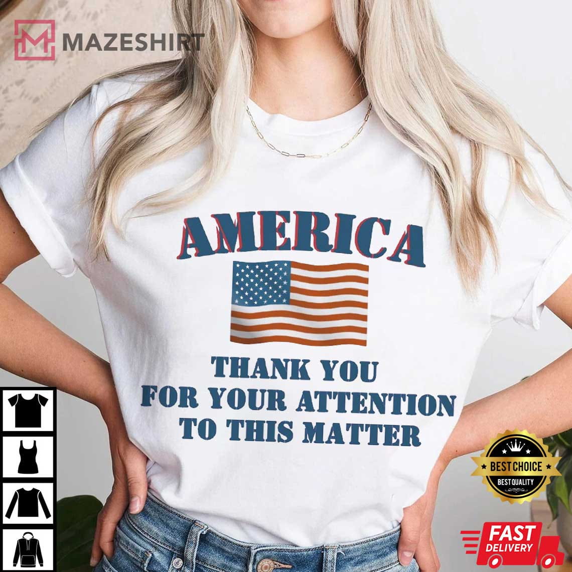 Donald Trump Thank You For Your Attention 4th Of July USA Flag T-Shirt Donald Trump Thank You For Your Attention 4th Of July USA Flag T-Shirt