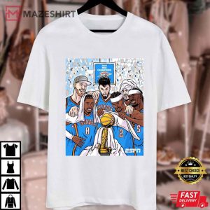 OKC Thunder NBA Champions 2025 Finals Victory Basketball T Shirt (1)