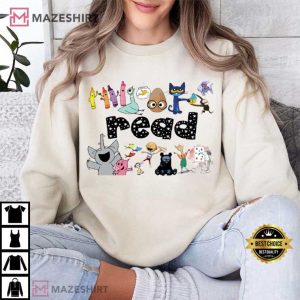 Read Children's Books Teacher Kindergarten Gift T Shirt (1)