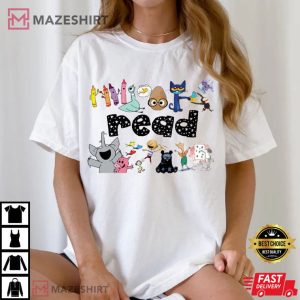Read Children's Books Teacher Kindergarten Gift T Shirt (3)