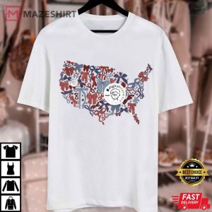 Retro America Coquette Inauguration Day USA 4th Of July T Shirt (1)