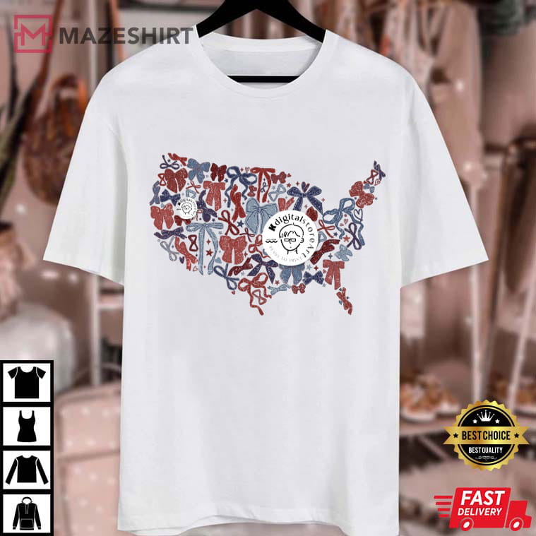 Retro America Coquette Inauguration Day USA 4th Of July T-Shirt Retro America Coquette Inauguration Day USA 4th Of July T-Shirt