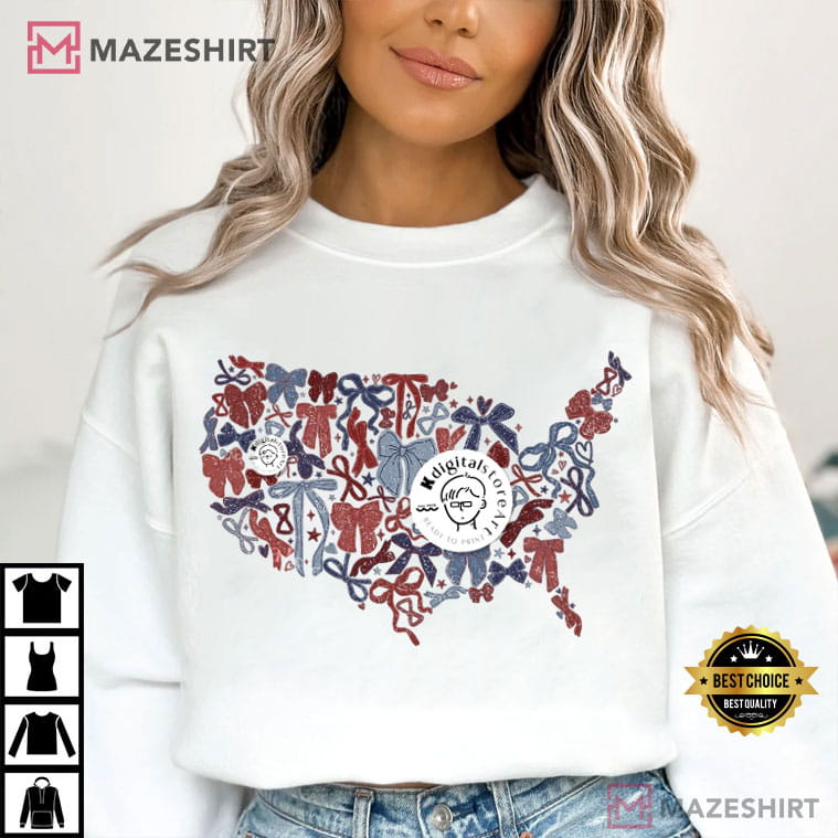 Retro America Coquette Inauguration Day USA 4th Of July T-Shirt Retro America Coquette Inauguration Day USA 4th Of July T-Shirt