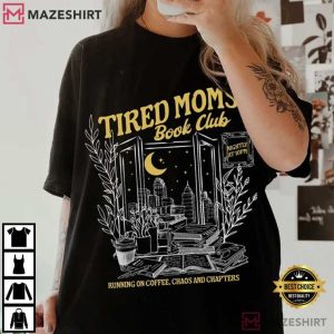 Book Lovers Tired Moms Club Bookish Things Booktrovert Gift T Shirt (1)