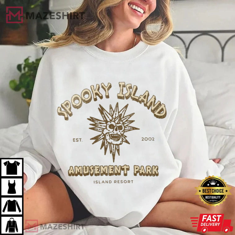 Spooky Island Amusement Park Cartoon Halloween Movie T-Shirt Spooky Island Amusement Park Cartoon Halloween Movie T-Shirt