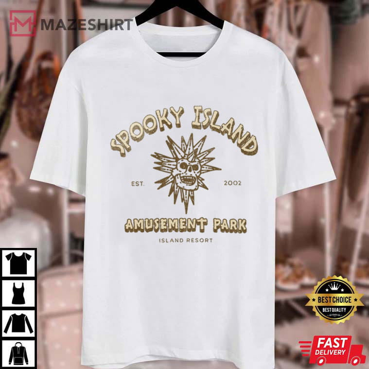 Spooky Island Amusement Park Cartoon Halloween Movie T-Shirt Spooky Island Amusement Park Cartoon Halloween Movie T-Shirt