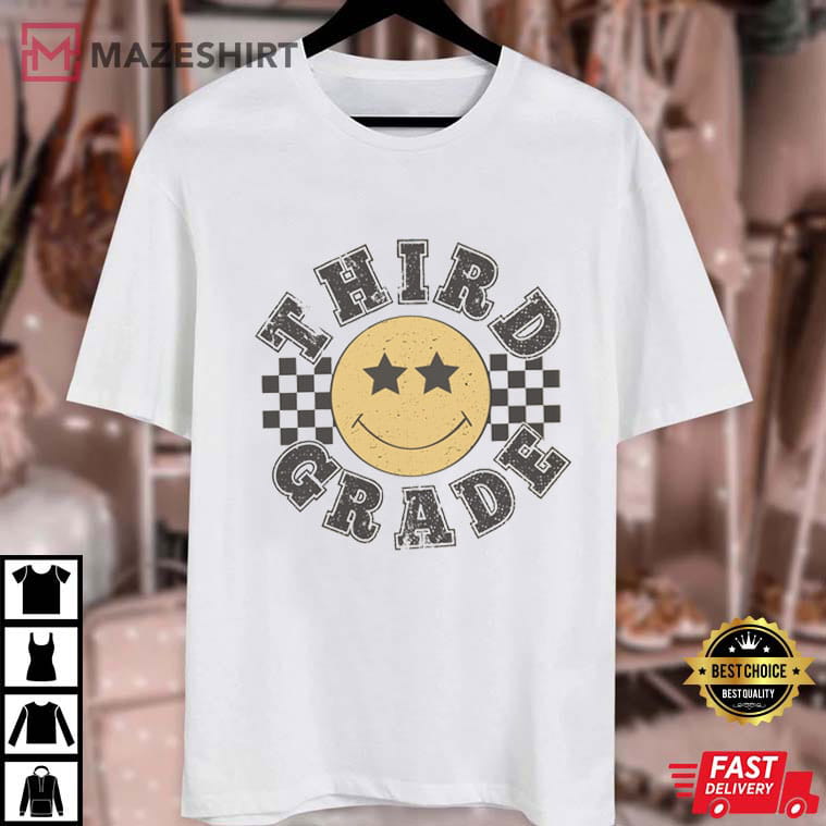 Retro Third Grade Teacher First Day Of School Matching T-Shirt Retro Third Grade Teacher First Day Of School Matching T-Shirt