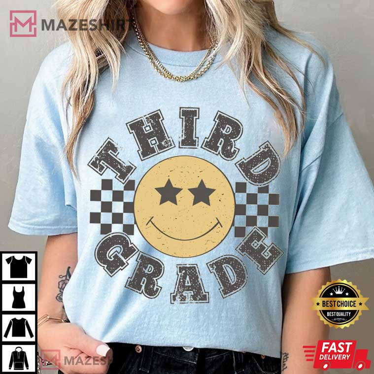 Retro Third Grade Teacher First Day Of School Matching T-Shirt Retro Third Grade Teacher First Day Of School Matching T-Shirt