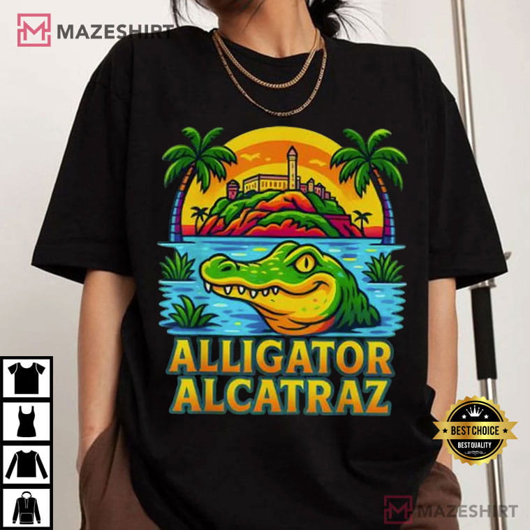 Florida Everglades Alligator Alcatraz Funny Meme T-Shirt Florida Everglades Alligator Alcatraz Funny Meme T-Shirt