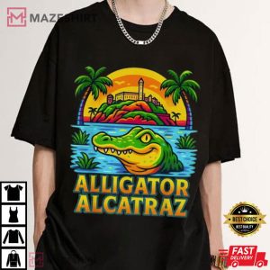 Florida Everglades Alligator Alcatraz Funny Meme T Shirt (3)
