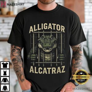 Alligator Alcatraz Everglades Florida Funny Prison Gator T Shirt (1)