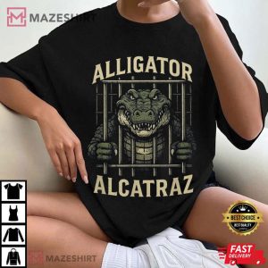 Alligator Alcatraz Everglades Florida Funny Prison Gator T Shirt (2)