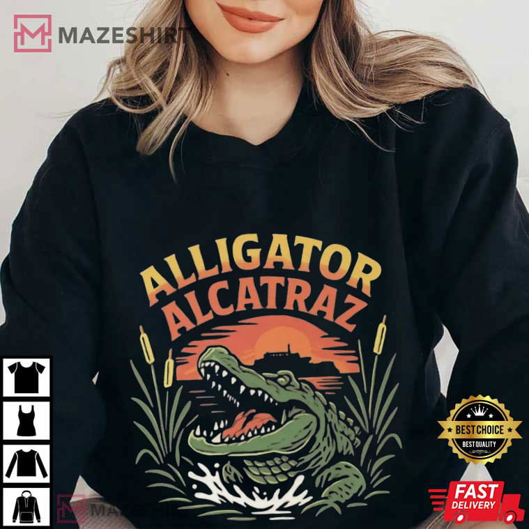 Alligator Alcatraz Florida Everglades Prison Escape Swamp Funny T-Shirt Alligator Alcatraz Florida Everglades Prison Escape Swamp Funny T-Shirt