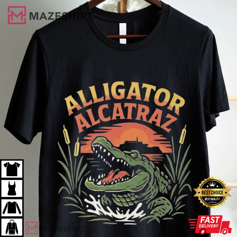 Alligator Alcatraz Florida Everglades Prison Escape Swamp Funny T-Shirt Alligator Alcatraz Florida Everglades Prison Escape Swamp Funny T-Shirt