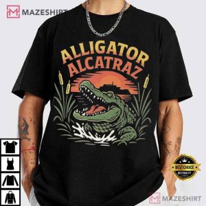 Alligator Alcatraz Florida Everglades Prison Escape Swamp Funny T Shirt (2)