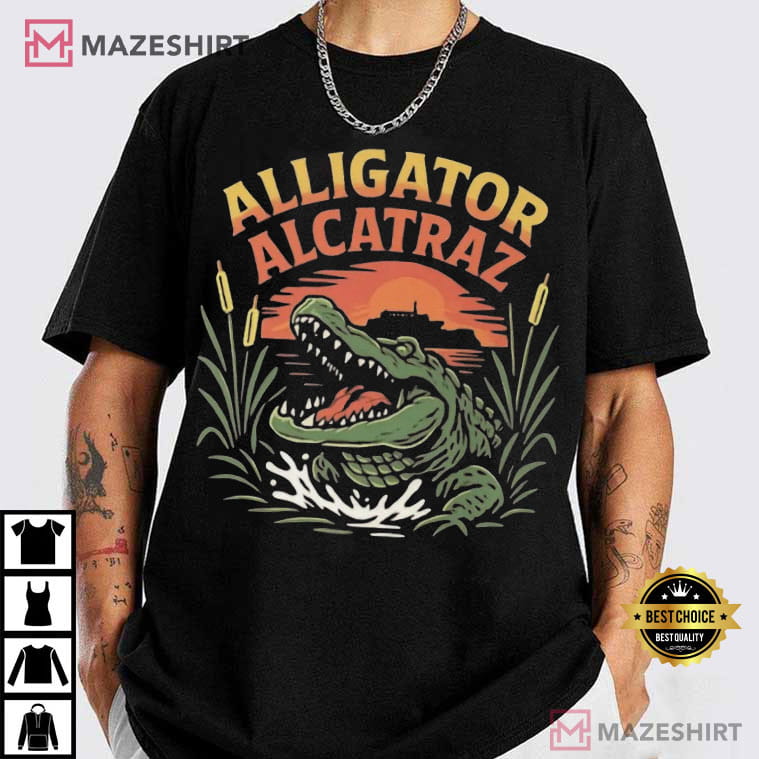 Alligator Alcatraz Florida Everglades Prison Escape Swamp Funny T-Shirt Alligator Alcatraz Florida Everglades Prison Escape Swamp Funny T-Shirt