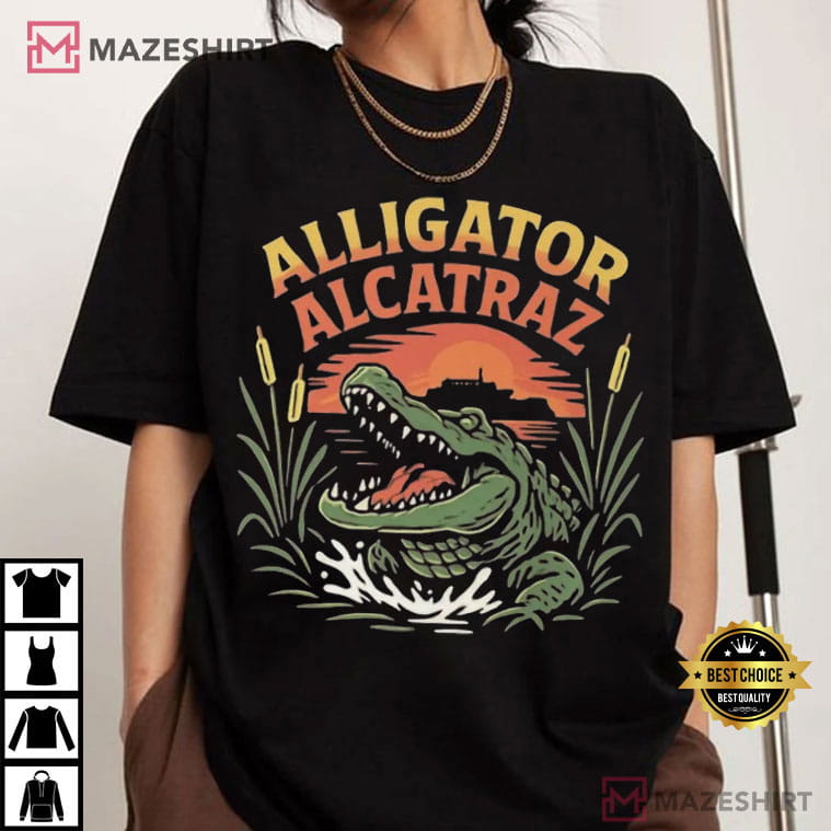 Alligator Alcatraz Florida Everglades Prison Escape Swamp Funny T-Shirt Alligator Alcatraz Florida Everglades Prison Escape Swamp Funny T-Shirt