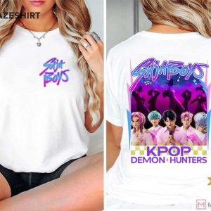 Kpop Demon Hunter Saja Boys Idol Korea Fan Gift T Shirt (2)