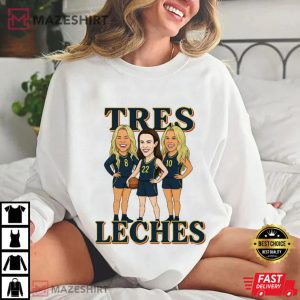 Tres Leches Step Sisters Indiana Fever Women Basketball T Shirt (4)