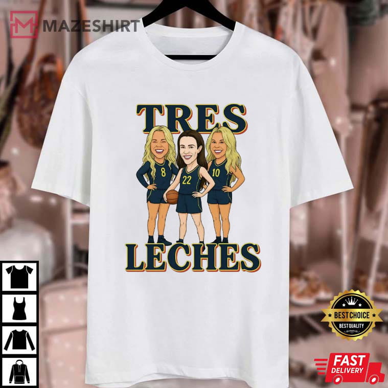Tres Leches Step Sisters Indiana Fever Women Basketball T-Shirt Tres Leches Step Sisters Indiana Fever Women Basketball T-Shirt