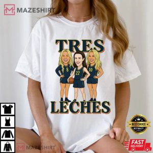 Tres Leches Step Sisters Indiana Fever Women Basketball T Shirt (2)