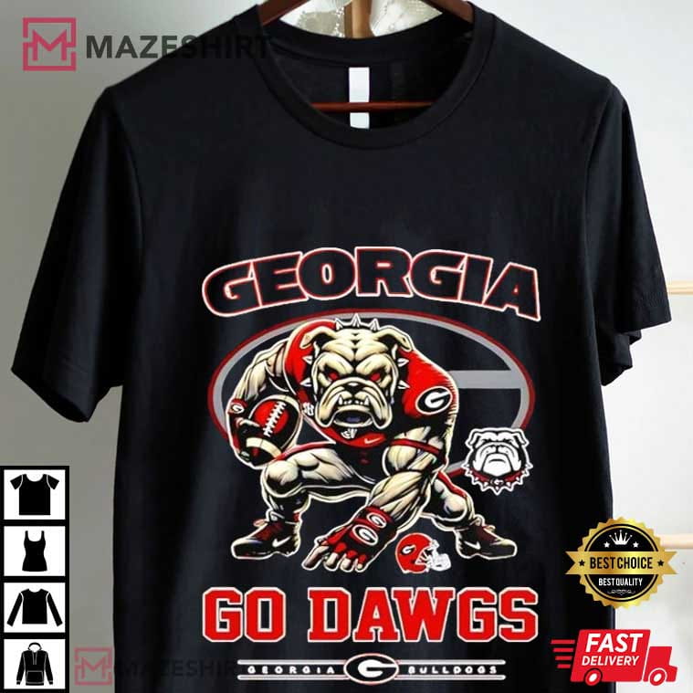 Georgia Bulldogs Mascot Football 2024 Go Dawgs T-Shirt Georgia Bulldogs Mascot Football 2024 Go Dawgs T-Shirt