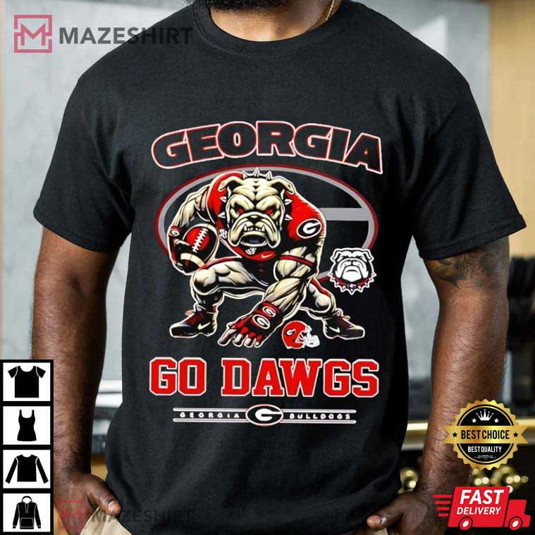 Georgia Bulldogs Mascot Football 2024 Go Dawgs T-Shirt Georgia Bulldogs Mascot Football 2024 Go Dawgs T-Shirt