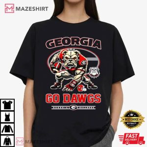 Georgia Bulldogs Mascot Football 2024 Go Dawgs T Shirt (3)