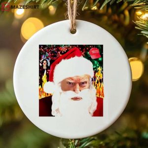 Trump Santa Meme Christmas Funny Ornament