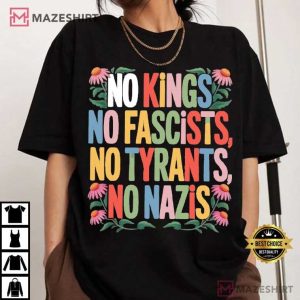 No Kings In America Rejecting Republican Oligarchy Political T Shirt