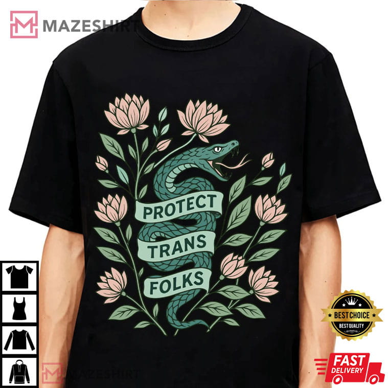 Protect Trans Folks Transgender LGBTQ+ Ally Pride Month T-Shirt Protect Trans Folks Transgender LGBTQ+ Ally Pride Month T-Shirt