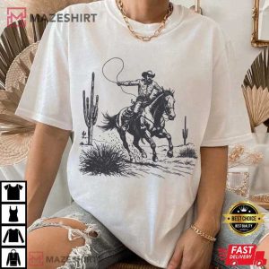 Western Cowboy Vintage 90s Grunge Rodeo Country T Shirt (4)