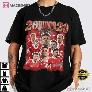 Diogo Jota Liverpool Memorial Rest In Peace 1996 To 2025 T Shirt (2)