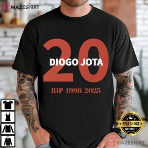 RIP Diogo Jota 1996 2025 Tribute Football Fan T Shirt (2)
