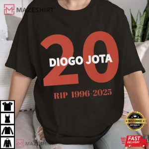 RIP Diogo Jota 1996 2025 Tribute Football Fan T Shirt (3)